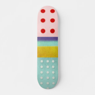 Multicolor Stripe Skate Board  Skateboard
