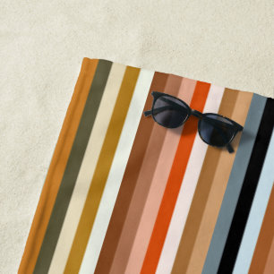 Multicolor Striped Pattern Beach Towel