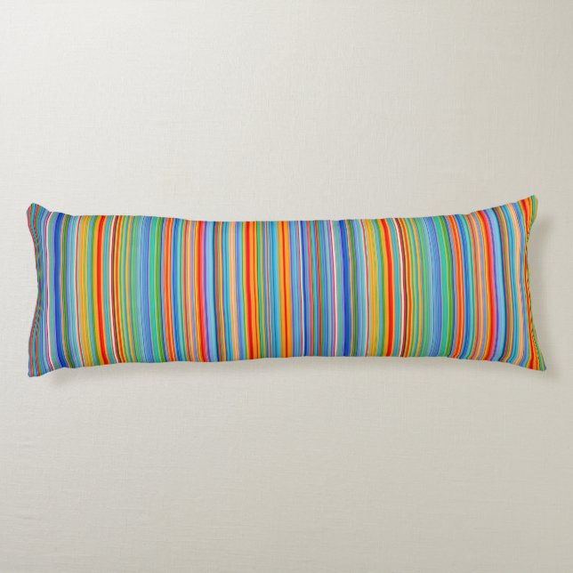Multicolor Striped Pattern Body Cushion (Back)