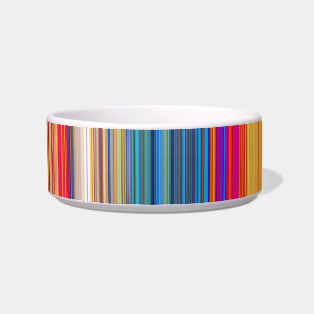 Multicolor Striped Pattern Bowl (Left)