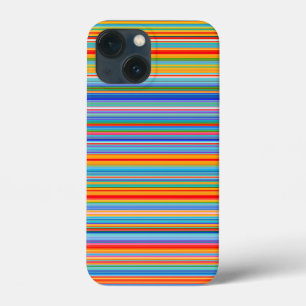 Multicolor Striped Pattern iPhone 13 Mini Case