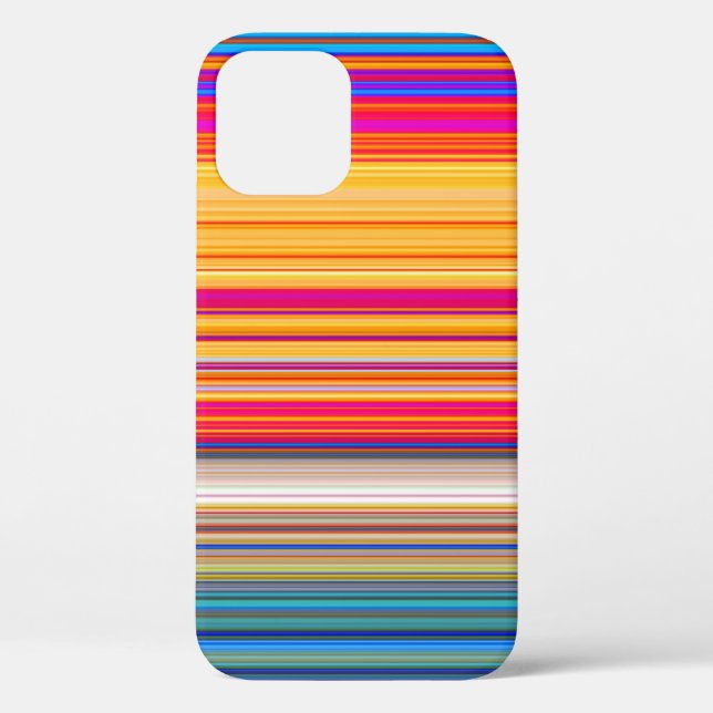 Multicolor Striped Pattern Case-Mate iPhone Case (Back)