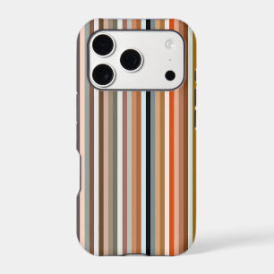 Multicolor Striped Pattern iPhone Case