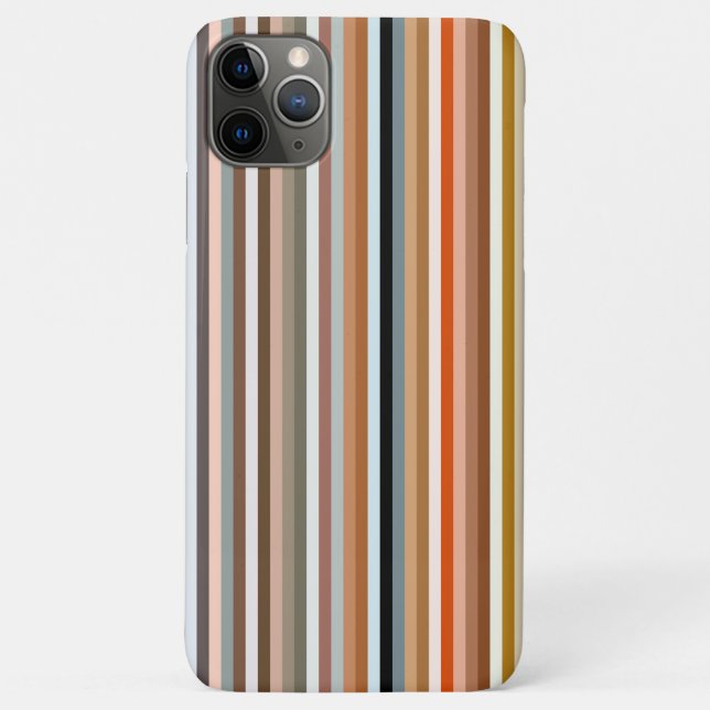 Multicolor Striped Pattern iPhone Case (Back)