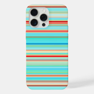 Multicolor Striped Pattern iPhone 15 Pro Max Case