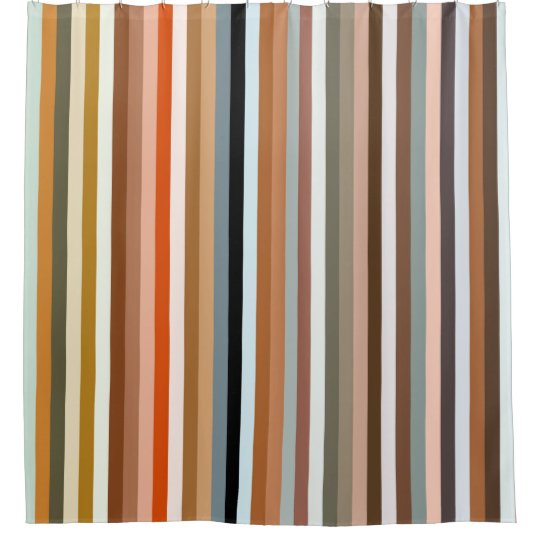 Multicolor Striped Pattern Shower Curtain Zazzle Co Nz Multicolor Striped Pattern Shower, Striped Shower Curtain Multicolor