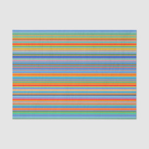 Multicolor Striped Pattern Tissue Paper