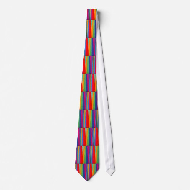 Multicolor Striped Tie (Front)