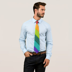 Multicolor Striped Tie