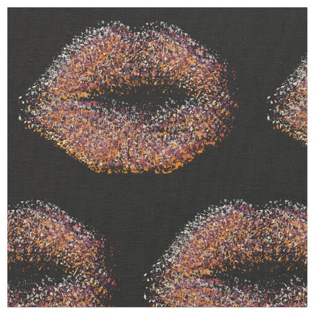 Multicolor Stylish Lips #15 Fabric (Close Up)