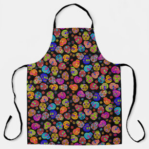Multicolor Sugar Skulls Apron