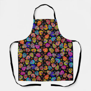 Multicolor Sugar Skulls Apron