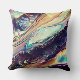 Multicolor Swirling Stripes of Igneous Rock  Cushion