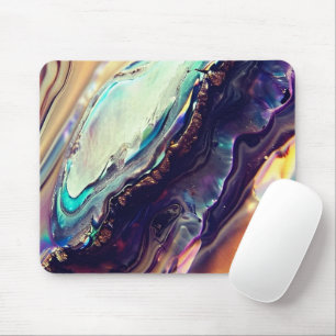 Multicolor Swirling Stripes of Igneous Rock Mouse Pad