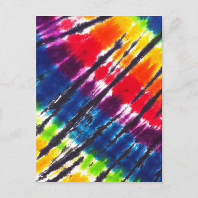 Multicolor Tie-Dye Postcard (Front)