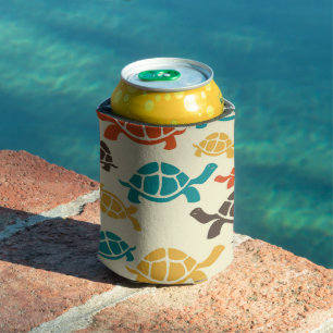 Multicolor Tortoise Can Cooler