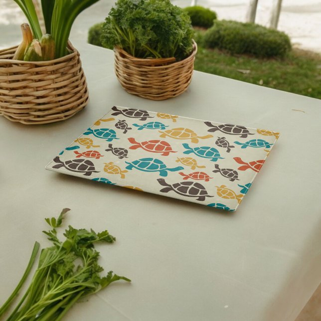 Multicolor Tortoise  Cutting Board (Chopping Board)