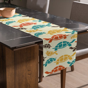 Multicolor Tortoise  Long Table Runner