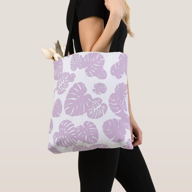 Multicolor Tropical Leaves 10 Tote Bag (Close Up)