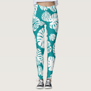 Multicolor Tropical Leaves 3 Leggings