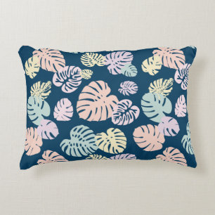 Multicolor Tropical Leaves 4 Decorative Cushion