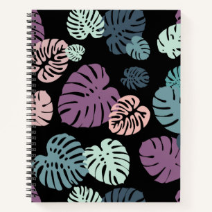 Multicolor Tropical Leaves 5 Notebook