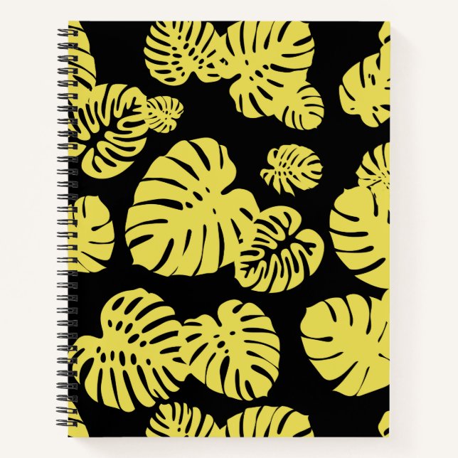 Multicolor Tropical Leaves 7 Notebook (Front)