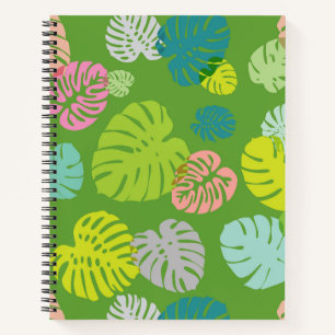 Multicolor Tropical Leaves 8 Notebook