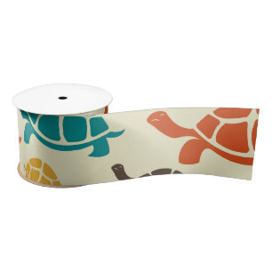 Multicolor Turtle Satin Ribbon