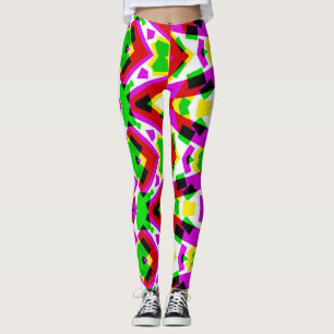 Multicolor vibrant abstract "Ratti_Creative_Arts" Leggings