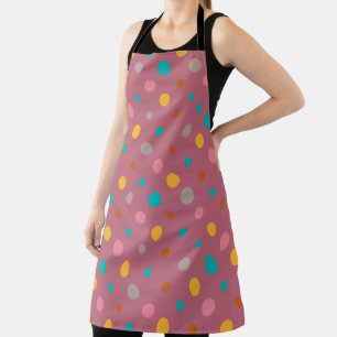 Multicolor Watercolor Dots 5 Apron