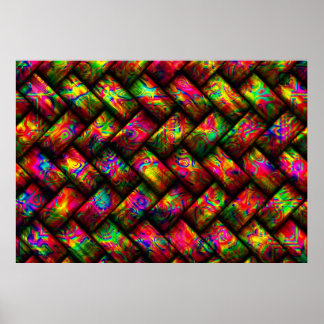 Multicolor Weave 1 Poster