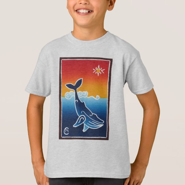 Multicolor Whale Youth Tee (Front)