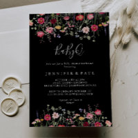 Multicolor Wildflower BabyQ Baby Shower Barbecue