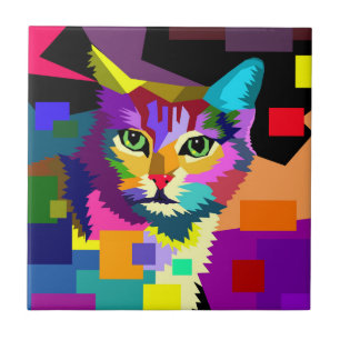Multicolor WPAP Cat 656 Tile