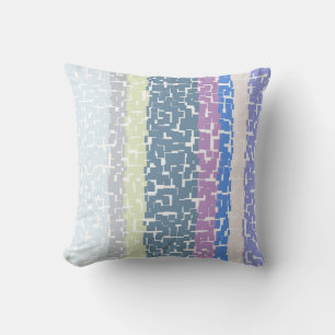 Multicolor Yellow/Grey/Beige/Pink/Purple/Blue Cushion