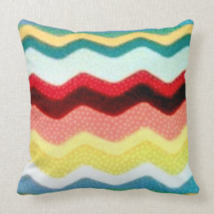 Multicolor Zigzags Cushion