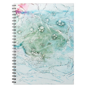 Multicolored abstract artwork notebook