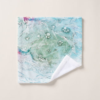 Multicolored abstract artwork wash cloth