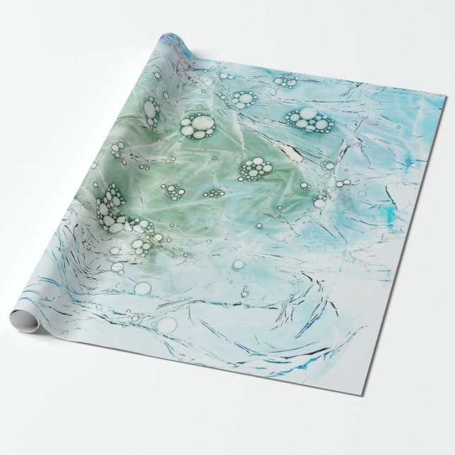 Multicolored abstract artwork wrapping paper (Unrolled)