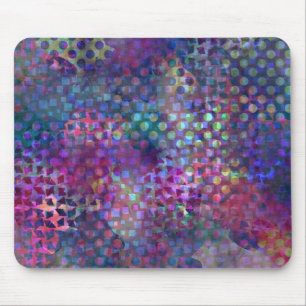 Multicolored Abstract Digital Art Mouse Pad