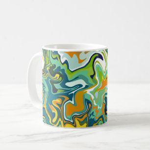 Multicolored Abstract Fluid Motion Coffee Mug