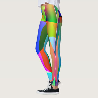 Multicolored Abstract Long Legging