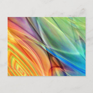 Multicolored abstract No. 52 created by Tutti Postcard