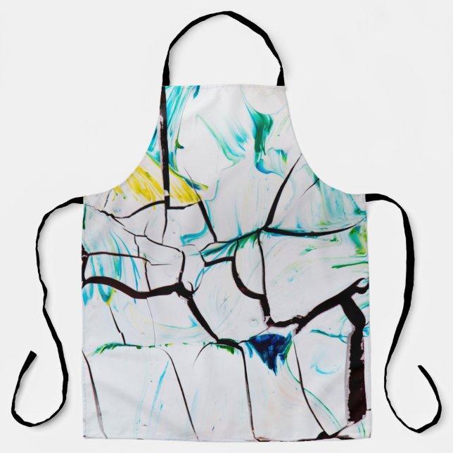 MULTICOLORED ABSTRACT PAINTING APRON (Front)