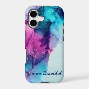 Multicolored abstract painting iphone case