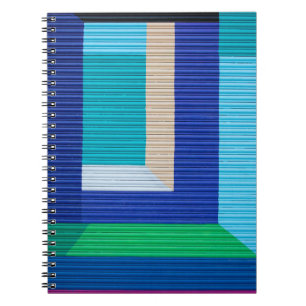 Multicolored abstract painting notebook