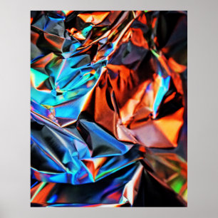 Multicolored abstract painting poster