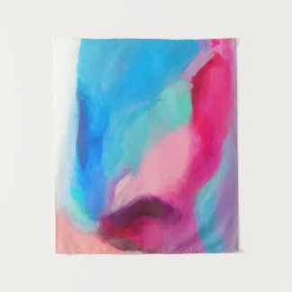 Multicolored abstract painting tapestry