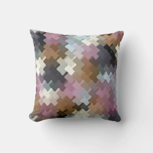 Multicolored Abstract Pattern Cushion